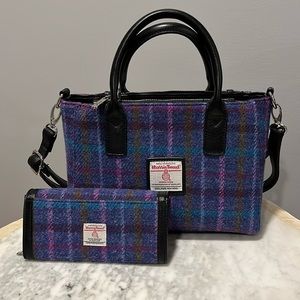 Harris Tweed handbag & wallet set